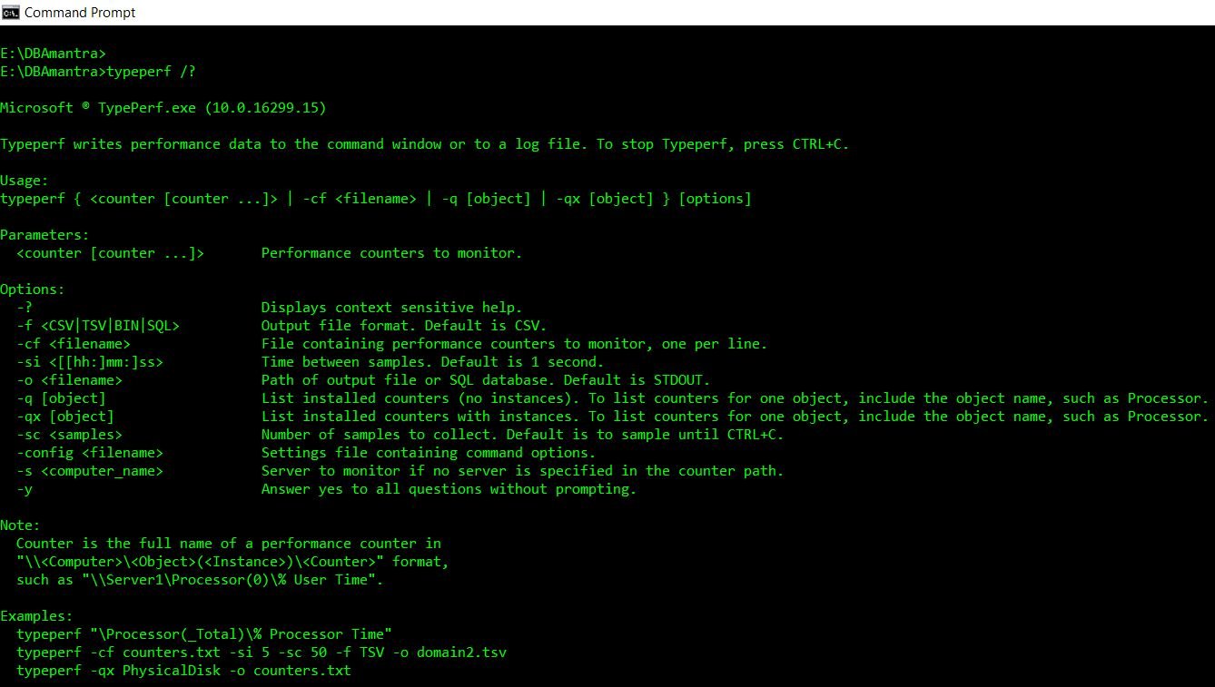 SQL Server Performance Counter